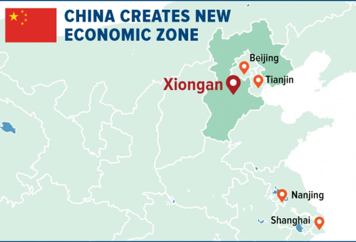 mapa Shenzhen špeciálne ekonomické zóny