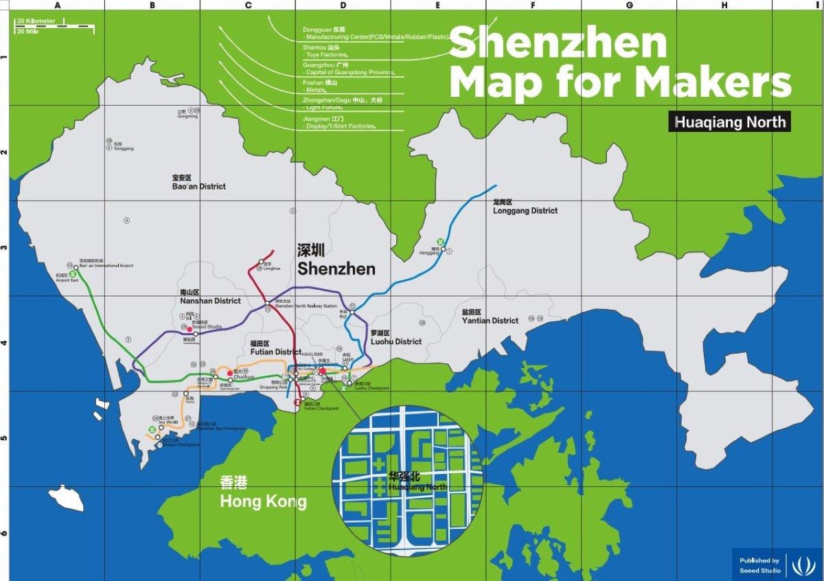 mapa Shenzhen mapu pre tvorcov