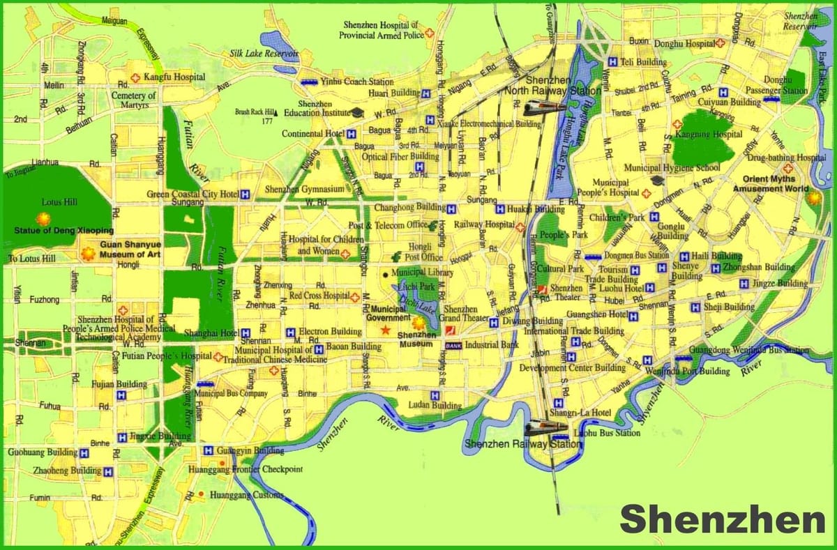 mapa Shenzhen v režime offline