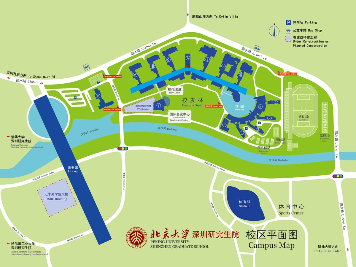 mapa Shenzhen univerzita