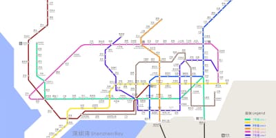 Shenzhen metro mapu 2016