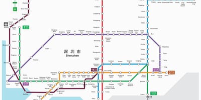 Shenzhen metro mapu 2016